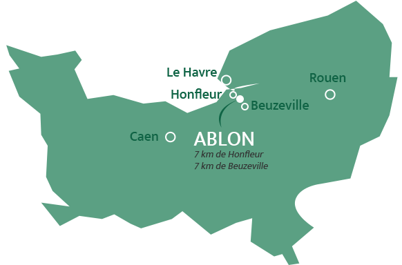 carte normandie Ablon