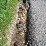 États des accotements suite à l'orage